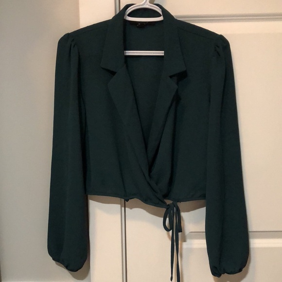 Emerald green blouse - Picture 2 of 2